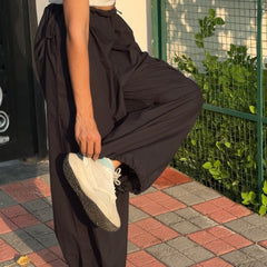 Stylish Women’s Wide Leg Baggy Cotton Ankle Length Pant