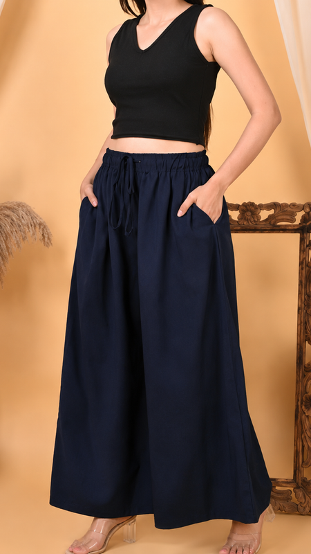 Casual Straight Wide Leg Pant